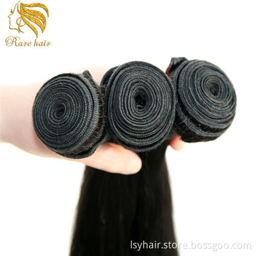 wholesale human virgin straight hair extension weave vendors cuticle aligned raw indian hair bundle